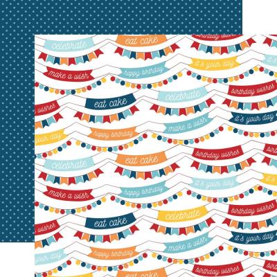 Echo Park Birthday Boy Designpapier - Boy Birthday Banners